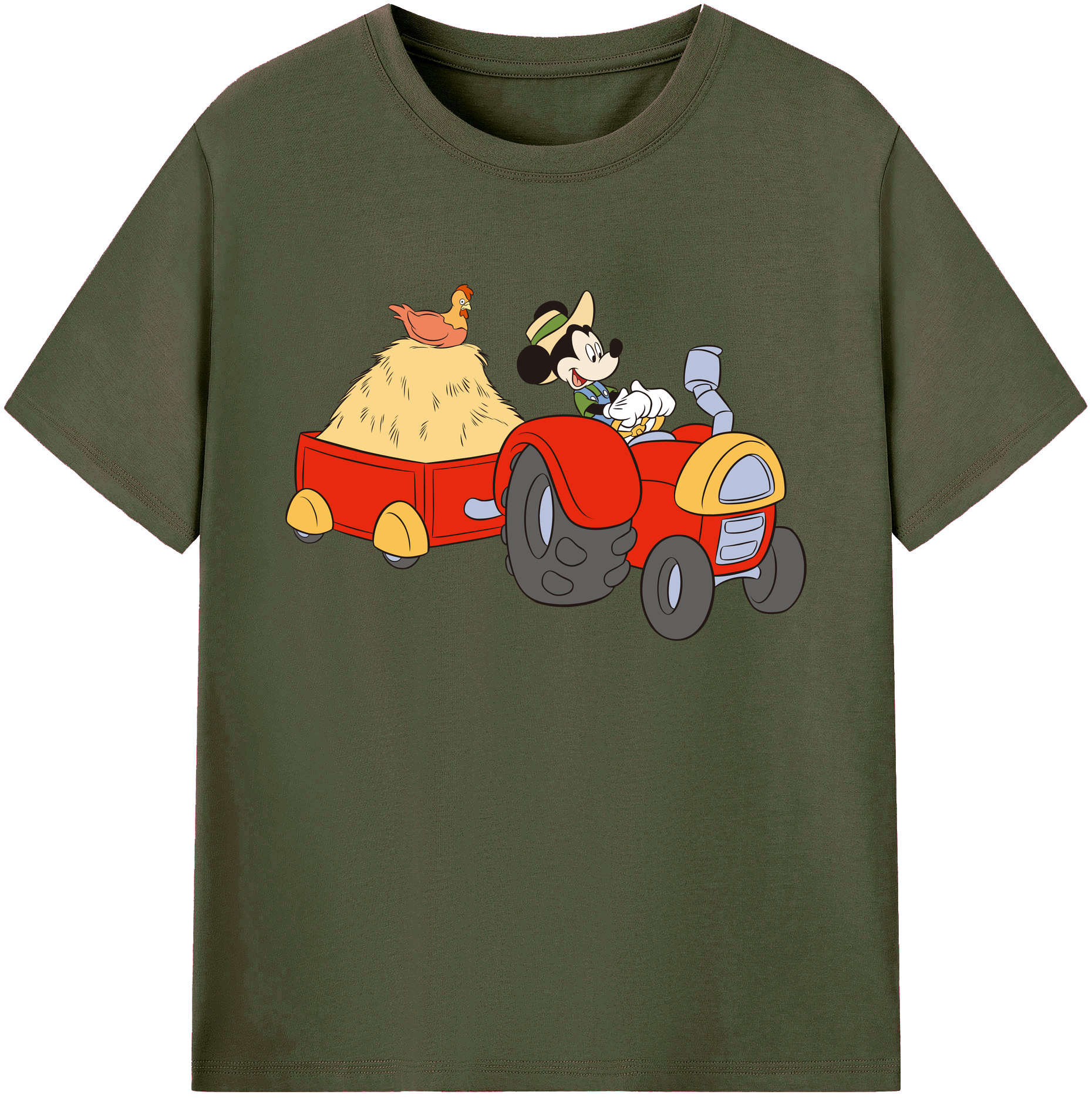 ミッキーマウス Mickey Mouse 綿100％ メンズ半袖Tシャツ｜肌触りやわらか＆通気性